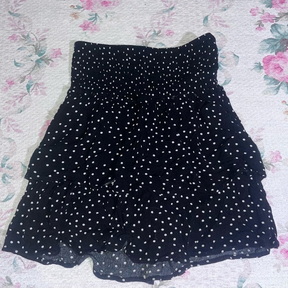 Black Polka Dot Skirt